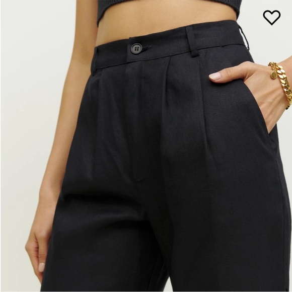 NWT Reformation Linen Vesta Pants Size 6 - Picture 4 of 10